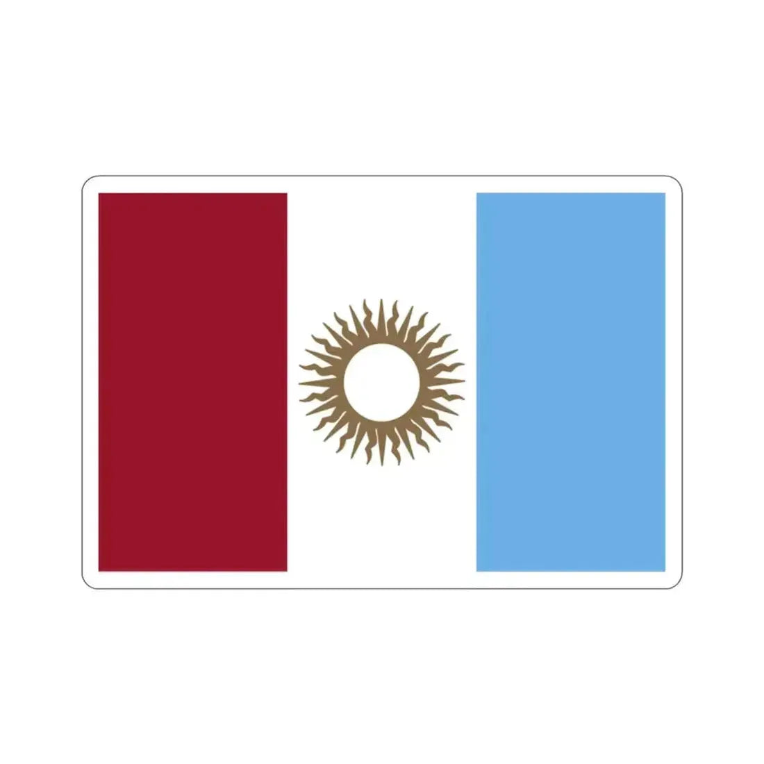 Flag of Córdoba Province Argentina STICKER Vinyl Die-Cut Decal - The Sticker Space