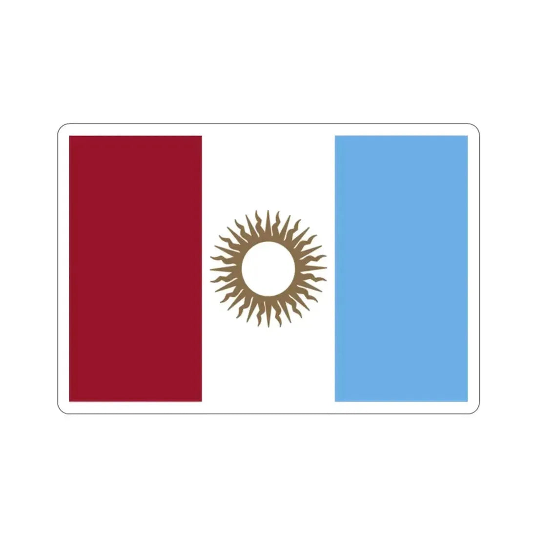 Flag of Córdoba Province Argentina STICKER Vinyl Die-Cut Decal - The Sticker Space