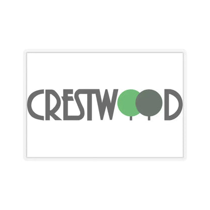 Flag of Crestwood, Missouri - STICKER Vinyl Kiss-Cut Decal 2 Inch Transparent - The Sticker Space