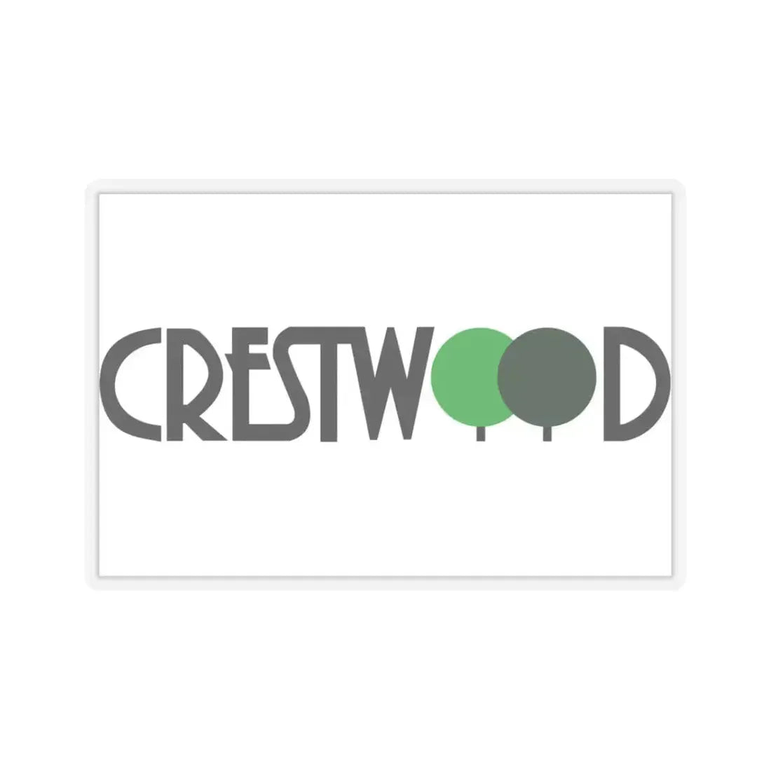 Flag of Crestwood, Missouri - STICKER Vinyl Kiss-Cut Decal 3 Inch Transparent - The Sticker Space