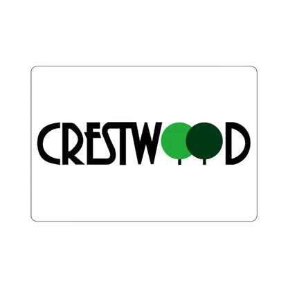 Flag of Crestwood, Missouri - STICKER Vinyl Kiss-Cut Decal 3 Inch White - The Sticker Space