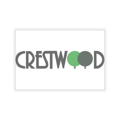 Flag of Crestwood, Missouri - STICKER Vinyl Kiss-Cut Decal 4 Inch Transparent - The Sticker Space
