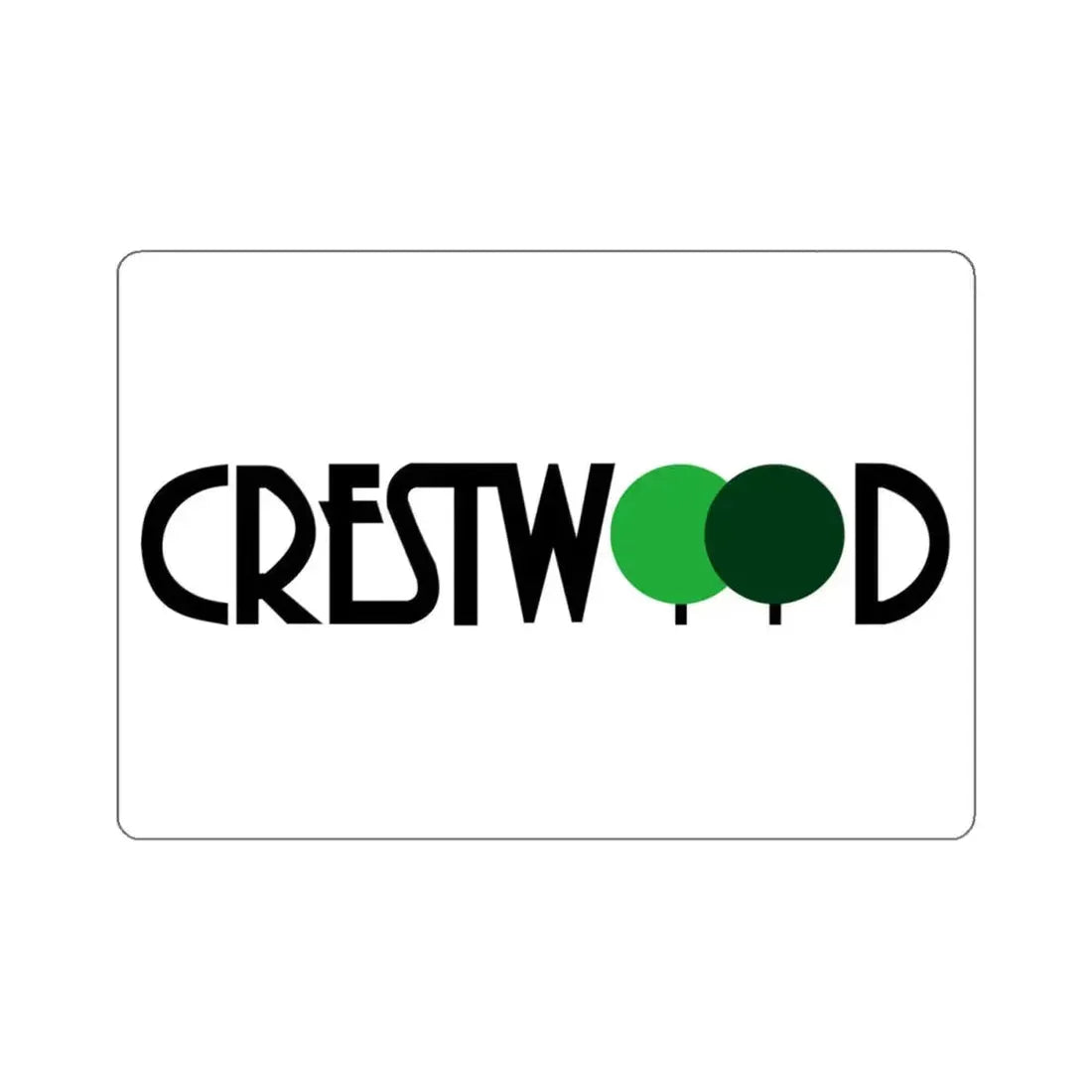 Flag of Crestwood, Missouri - STICKER Vinyl Kiss-Cut Decal 4 Inch White - The Sticker Space