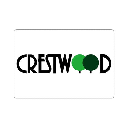 Flag of Crestwood, Missouri - STICKER Vinyl Kiss-Cut Decal 4 Inch White - The Sticker Space