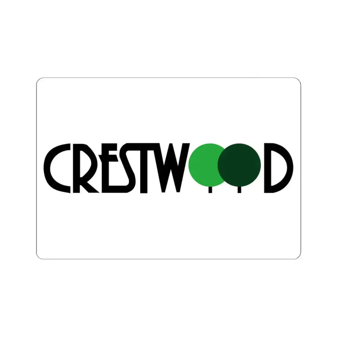 Flag of Crestwood Missouri (United States) STICKER Vinyl Kiss-Cut Decal 6 Inch White - The Sticker Space