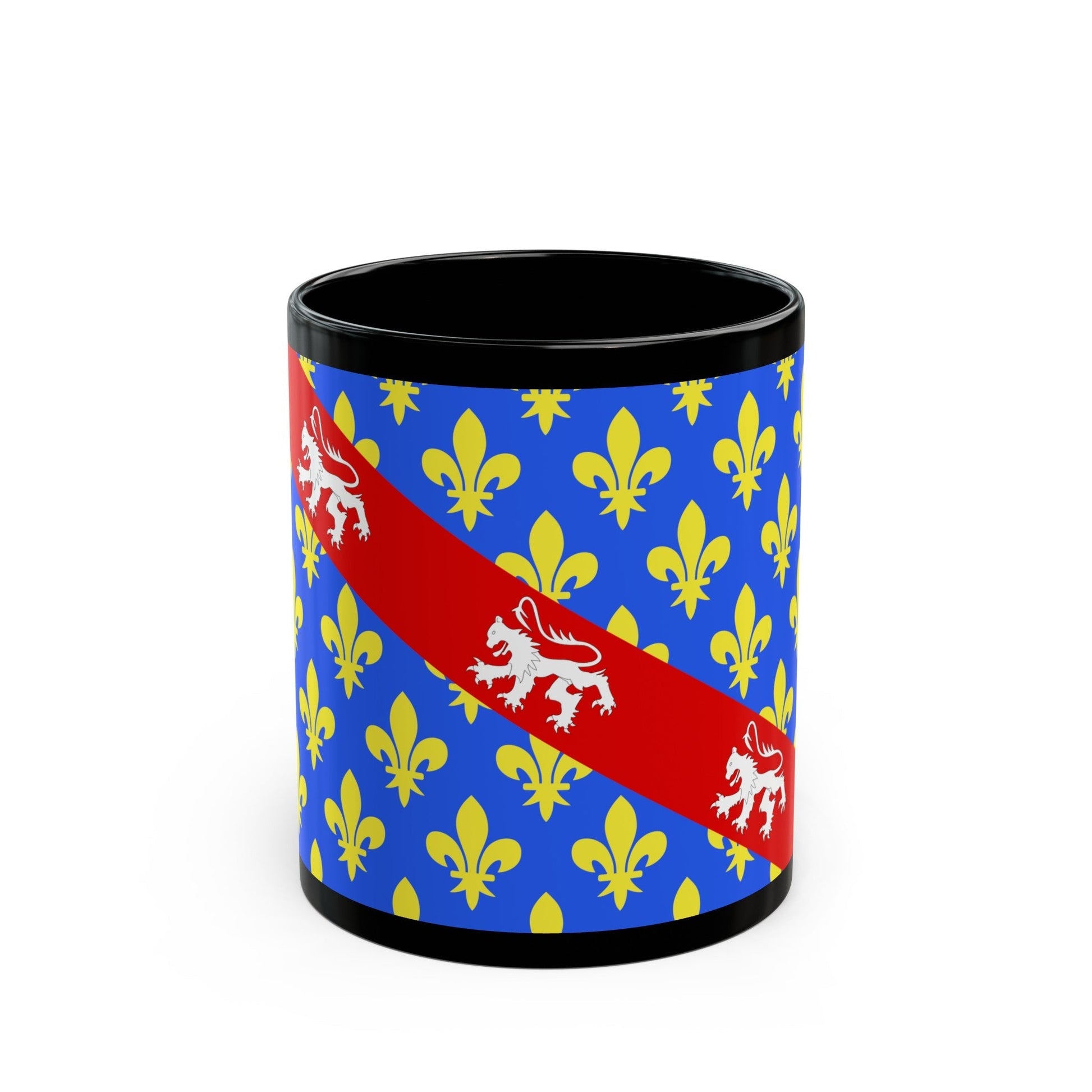 Flag of Creuse France - Black Coffee Mug-11oz-The Sticker Space