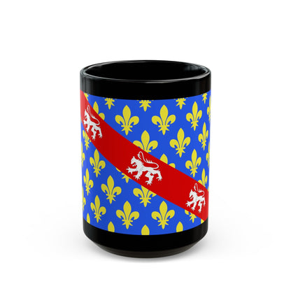 Flag of Creuse France - Black Coffee Mug-15oz-The Sticker Space