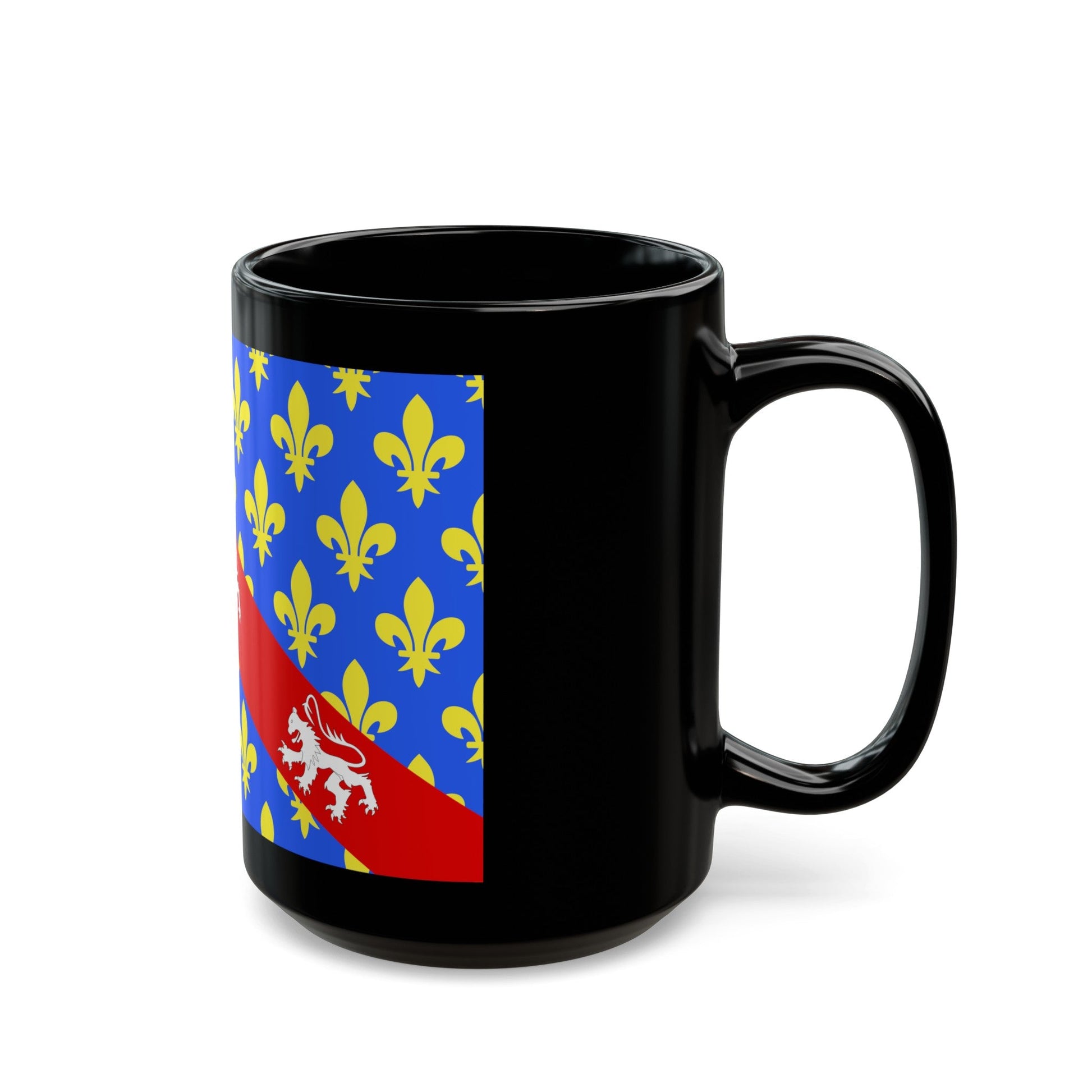 Flag of Creuse France - Black Coffee Mug-The Sticker Space