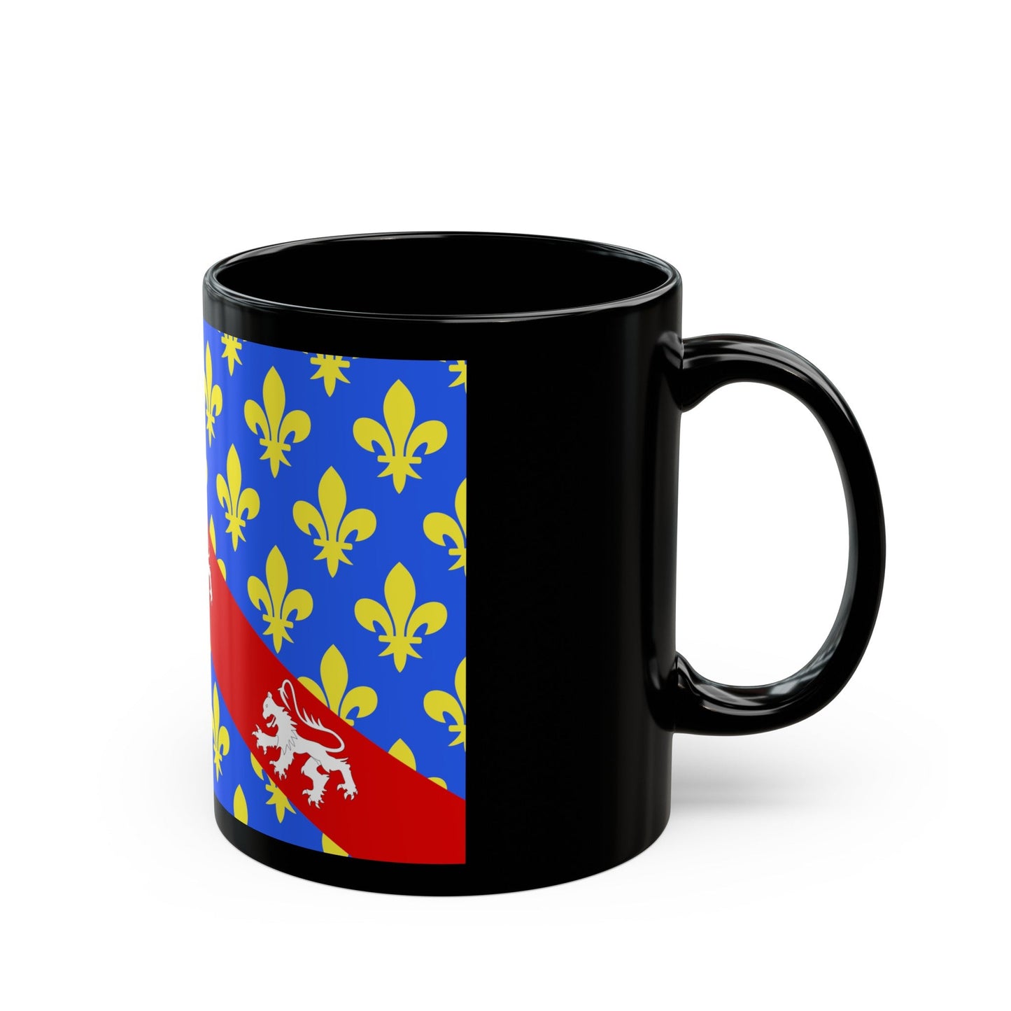 Flag of Creuse France - Black Coffee Mug-The Sticker Space