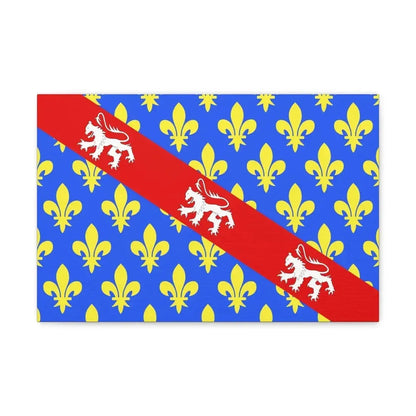 Flag of Creuse France - Canvas Wall Art 18″ x 12″ 1.25" - The Sticker Space