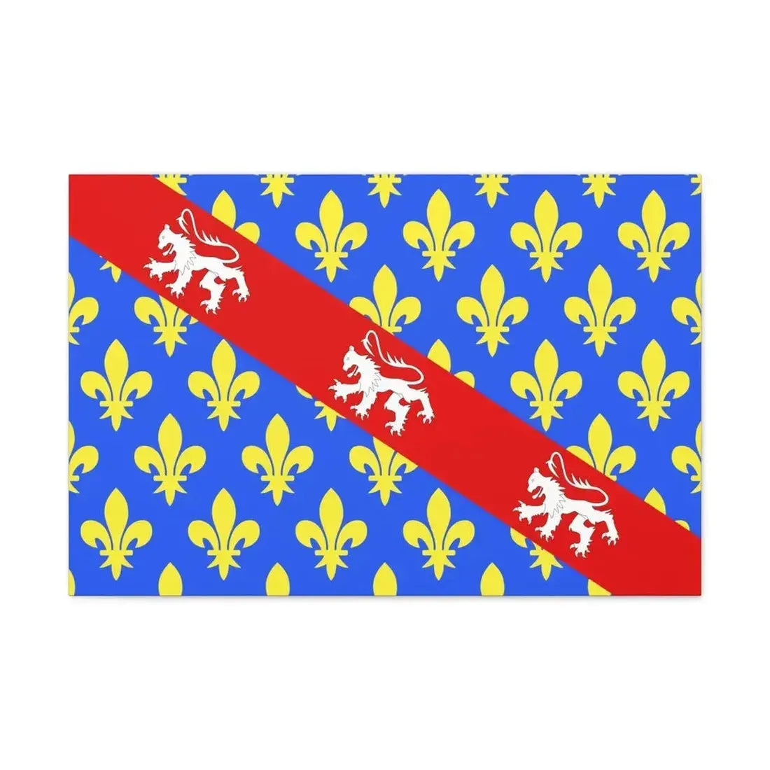 Flag of Creuse France - Canvas Wall Art - The Sticker Space