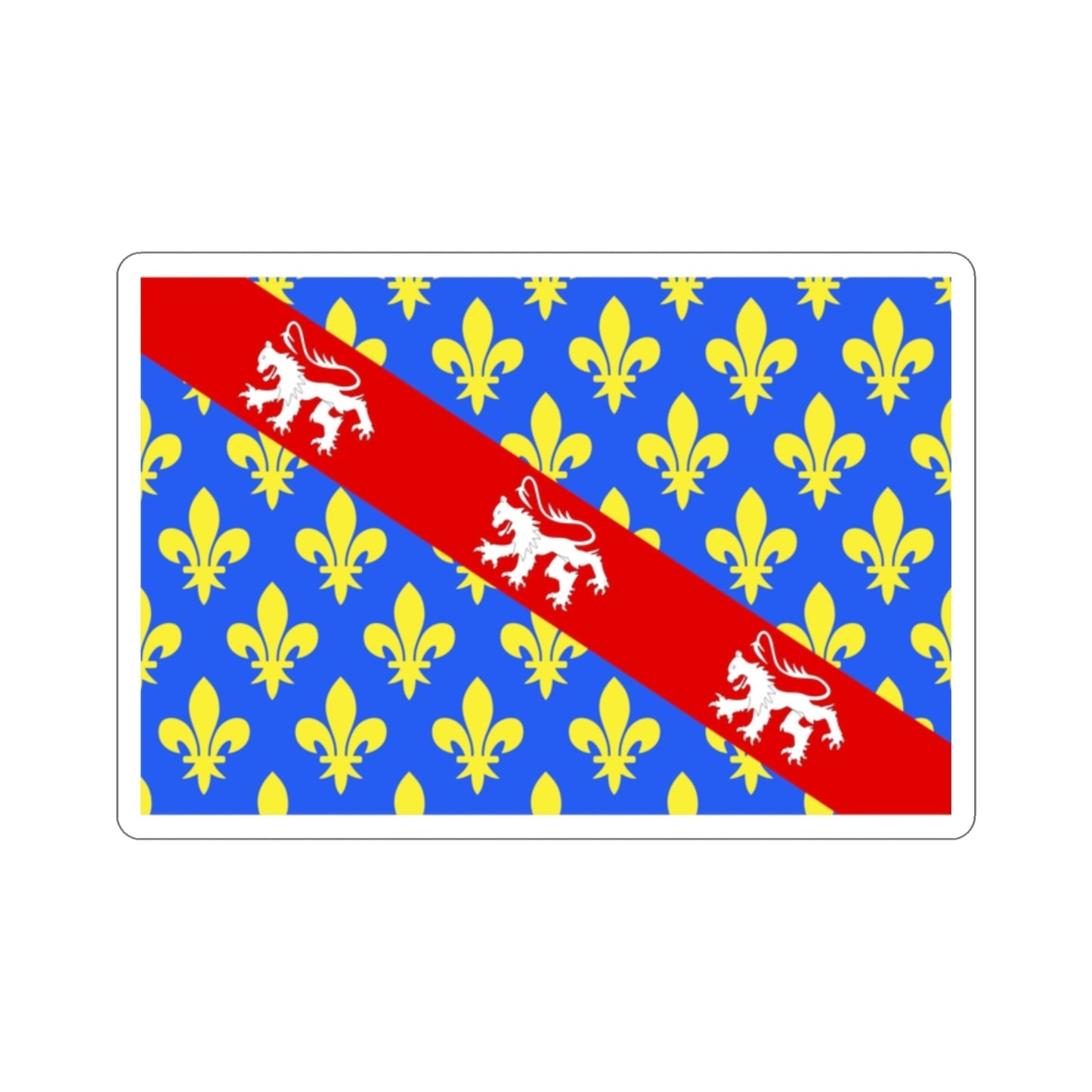 Flag of Creuse France STICKER Vinyl Die-Cut Decal-2 Inch-The Sticker Space