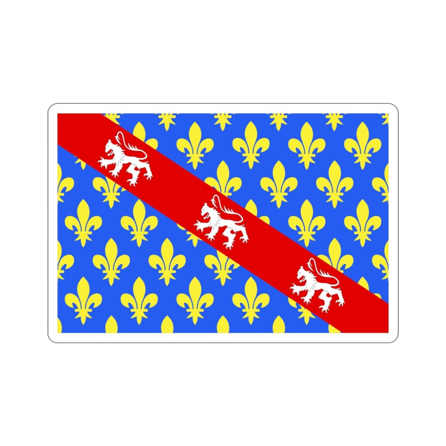 Flag of Creuse France STICKER Vinyl Die-Cut Decal-3 Inch-The Sticker Space