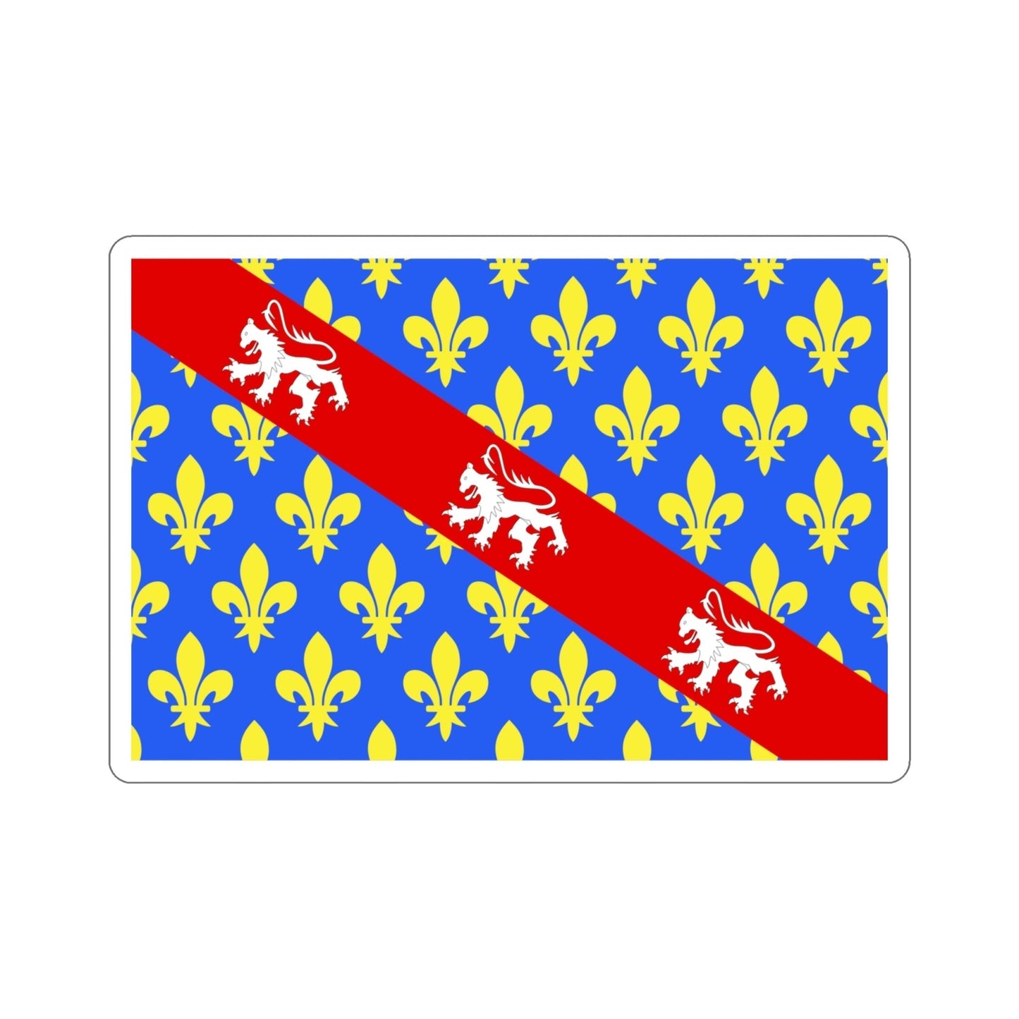 Flag of Creuse France STICKER Vinyl Die-Cut Decal-4 Inch-The Sticker Space