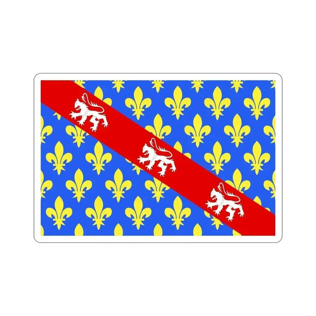 Flag of Creuse France STICKER Vinyl Die-Cut Decal 5 Inch - The Sticker Space