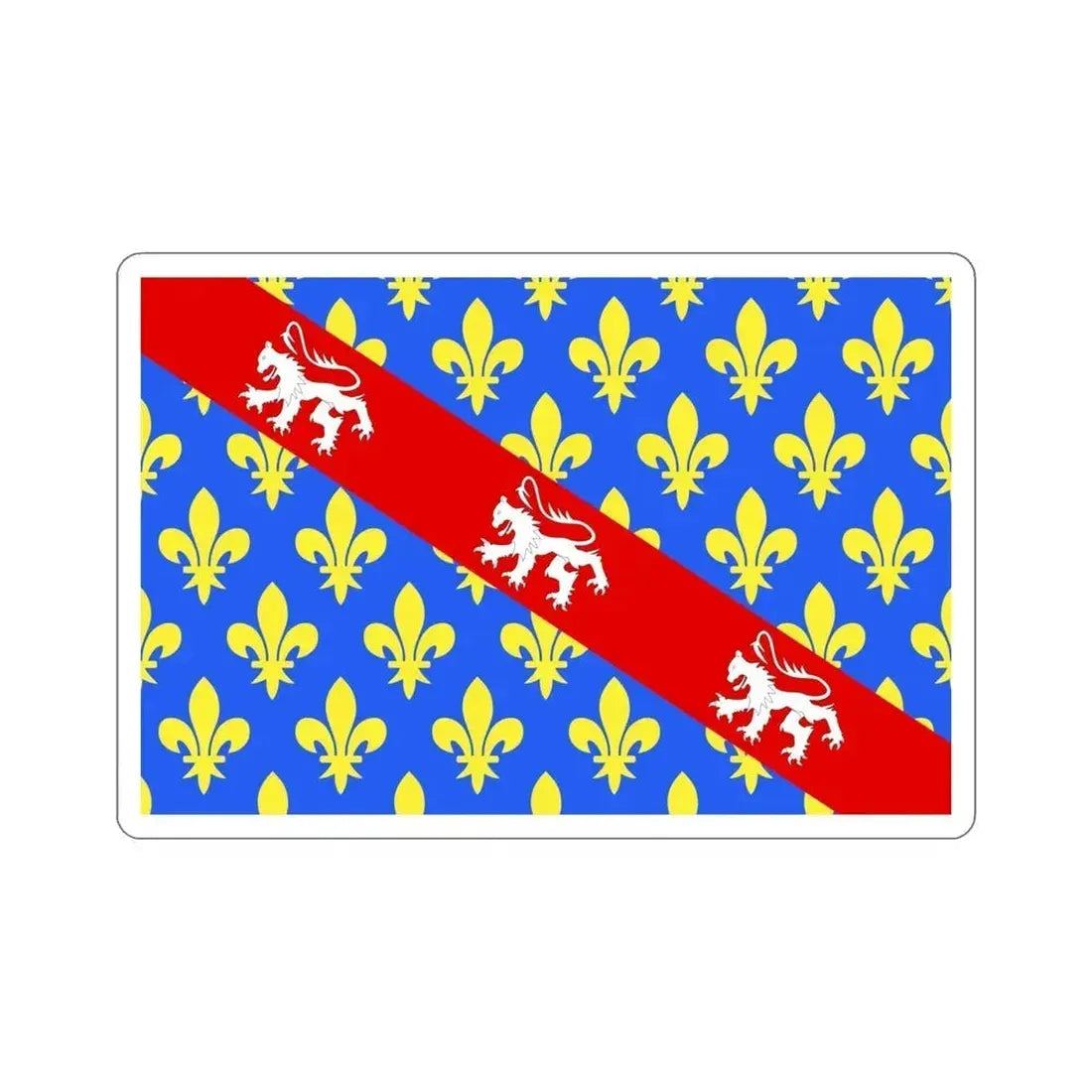 Flag of Creuse France STICKER Vinyl Die-Cut Decal 5 Inch - The Sticker Space