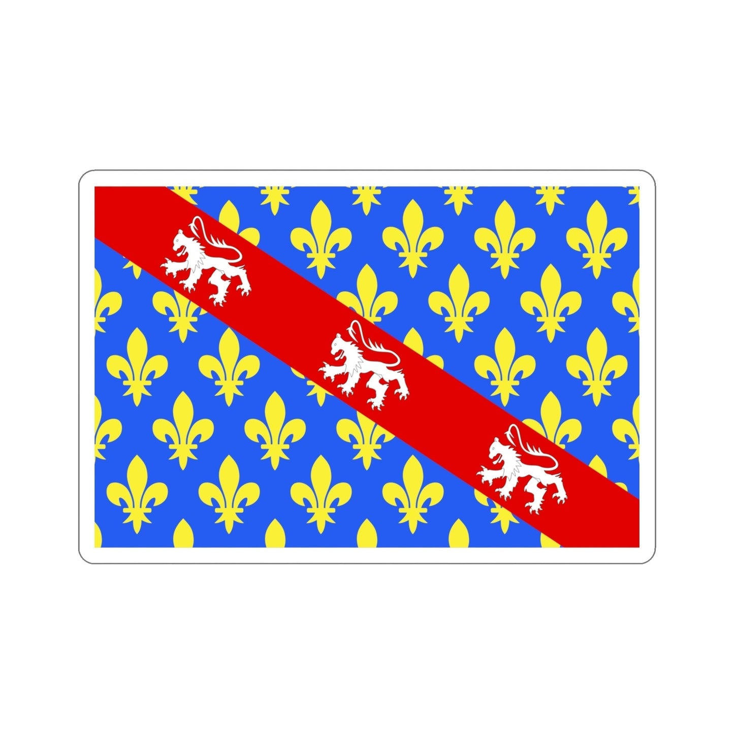 Flag of Creuse France STICKER Vinyl Die-Cut Decal-5 Inch-The Sticker Space