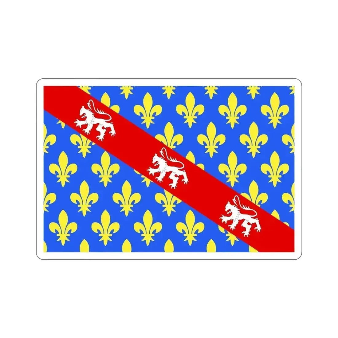 Flag of Creuse France STICKER Vinyl Die-Cut Decal 6 Inch - The Sticker Space