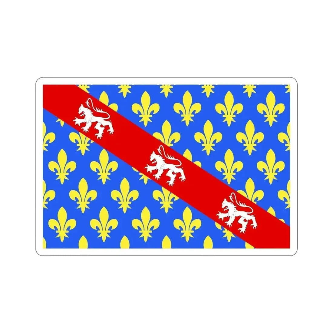 Flag of Creuse France STICKER Vinyl Die-Cut Decal - The Sticker Space