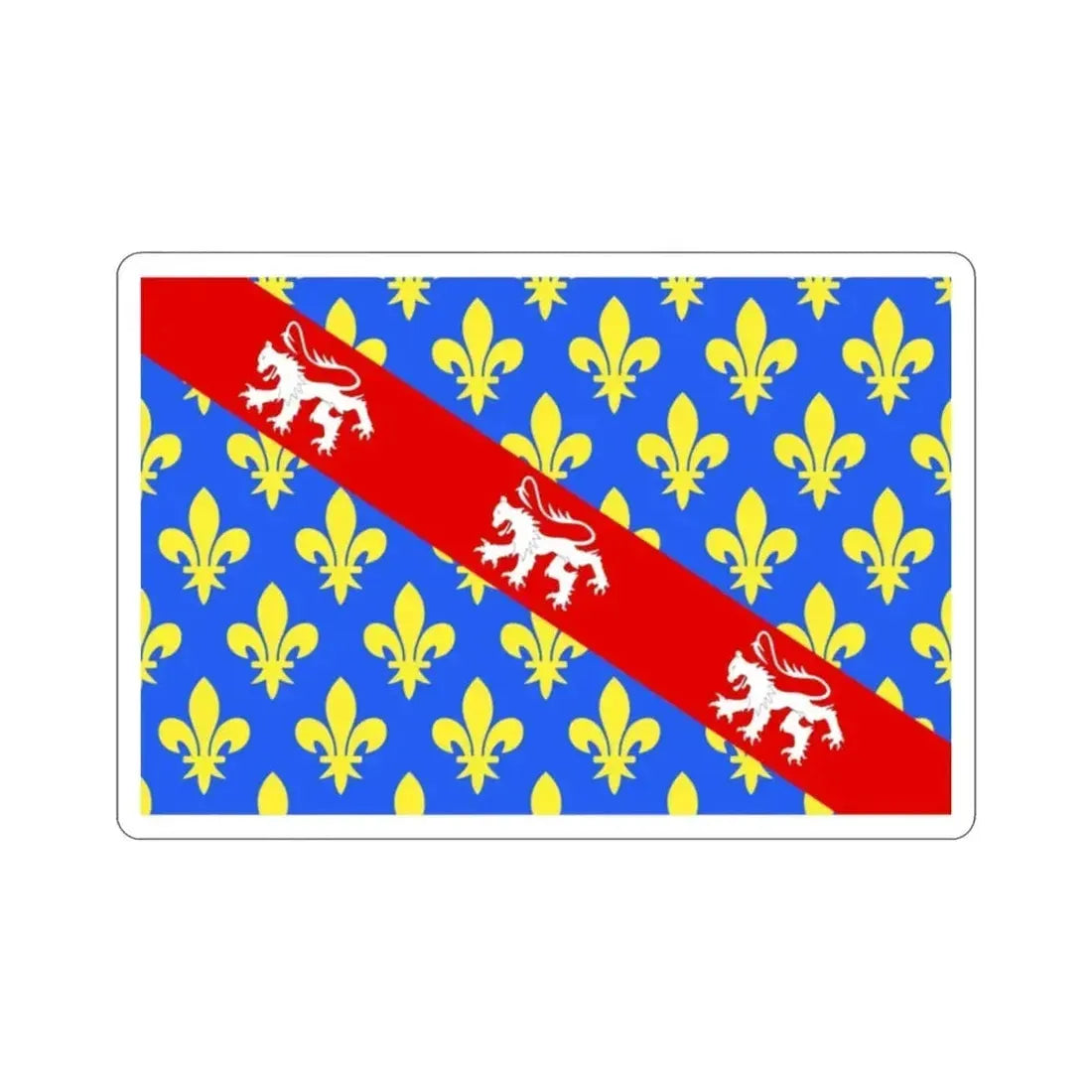 Flag of Creuse France STICKER Vinyl Die-Cut Decal - The Sticker Space
