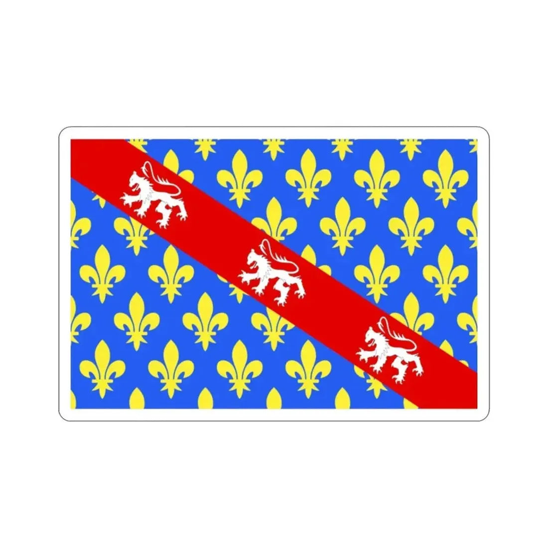 Flag of Creuse France STICKER Vinyl Die-Cut Decal - The Sticker Space
