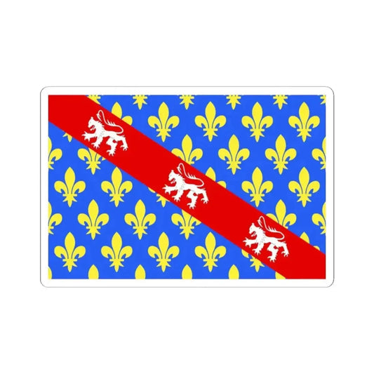 Flag of Creuse France - STICKER Vinyl Kiss-Cut Decal 2 Inch White - The Sticker Space