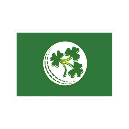 Flag of Cricket Ireland (Ireland) STICKER Vinyl Kiss-Cut Decal 2 Inch White - The Sticker Space
