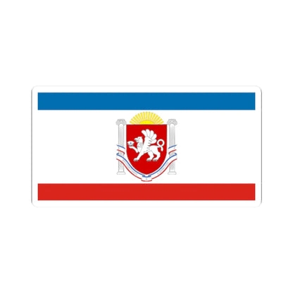 Flag of Crimea Coat of Arms (Russia) STICKER Vinyl Kiss-Cut Decal 2 Inch White - The Sticker Space
