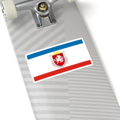 Flag of Crimea Coat of Arms (Russia) STICKER Vinyl Kiss-Cut Decal - The Sticker Space