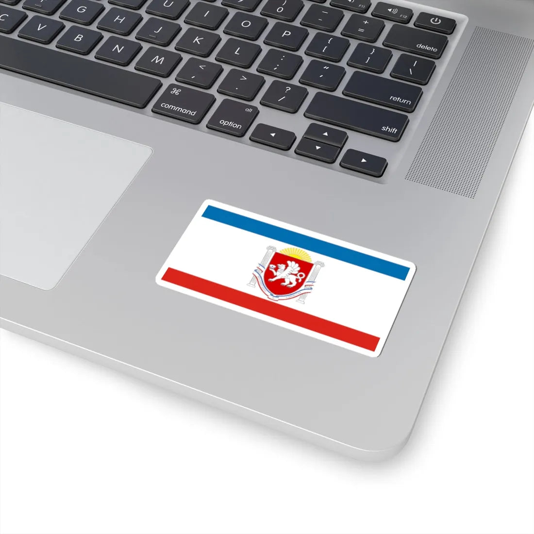Flag of Crimea Coat of Arms (Russia) STICKER Vinyl Kiss-Cut Decal - The Sticker Space