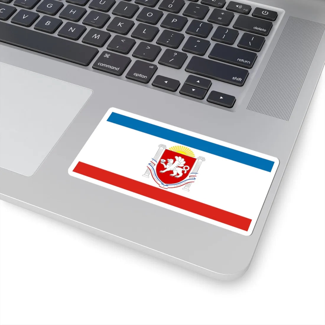 Flag of Crimea Coat of Arms (Russia) STICKER Vinyl Kiss-Cut Decal - The Sticker Space