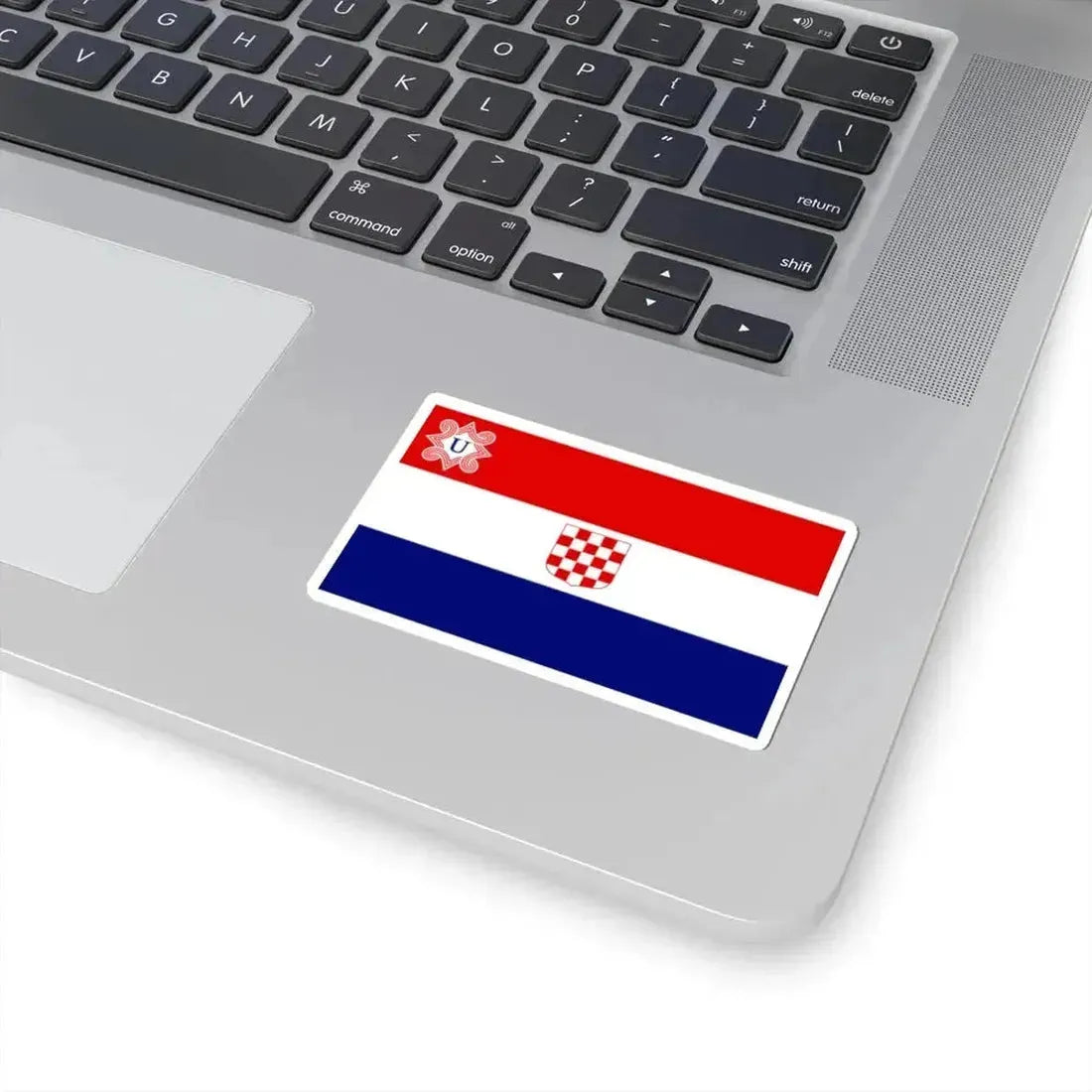 Flag of Croatia 1941-1945 3-5 (Croatia) STICKER Vinyl Kiss-Cut Decal - The Sticker Space