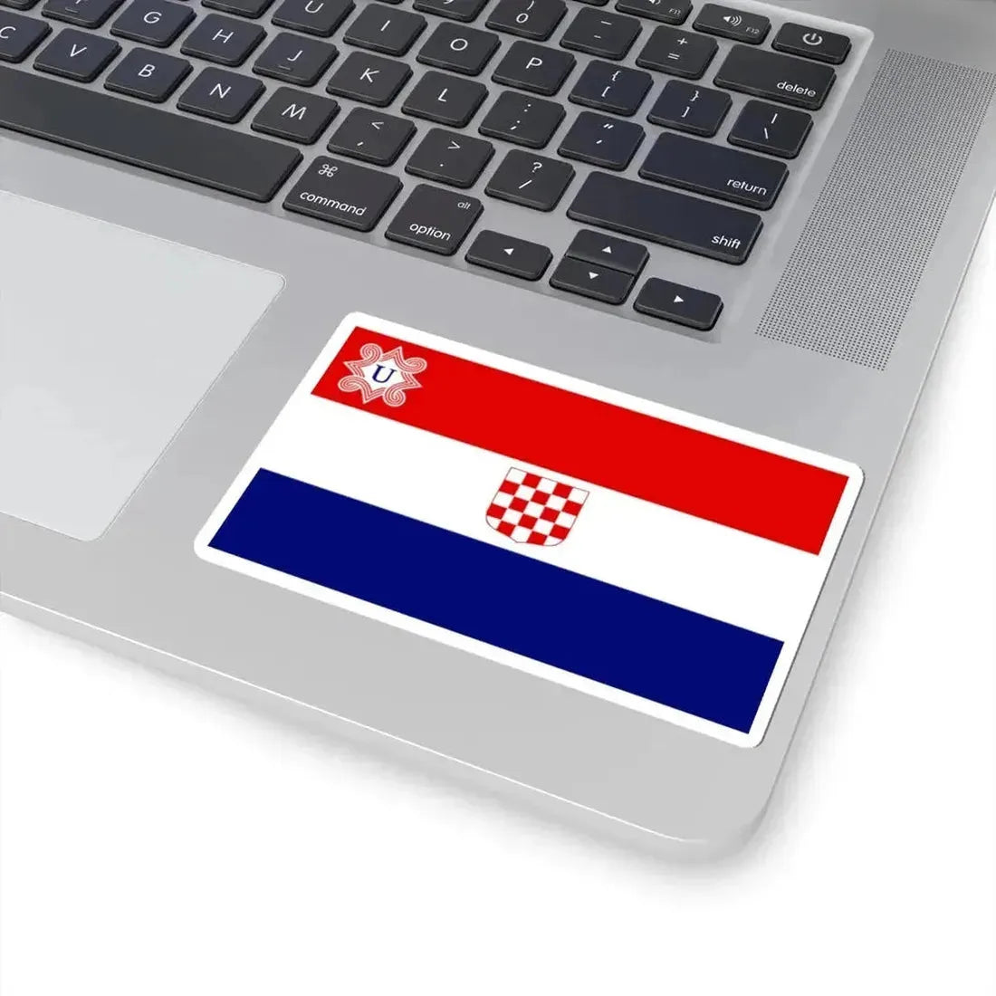 Flag of Croatia 1941-1945 3-5 (Croatia) STICKER Vinyl Kiss-Cut Decal - The Sticker Space