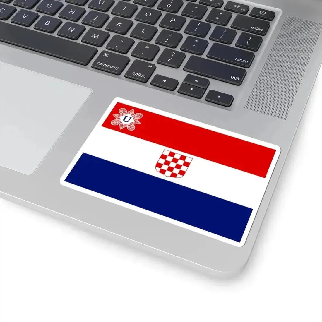 Flag of Croatia 1941-1945 (Croatia) STICKER Vinyl Kiss-Cut Decal - The Sticker Space