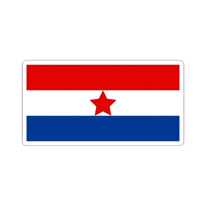 Flag of Croatia 1945-1947 (Croatia) STICKER Vinyl Kiss-Cut Decal 6 Inch White - The Sticker Space