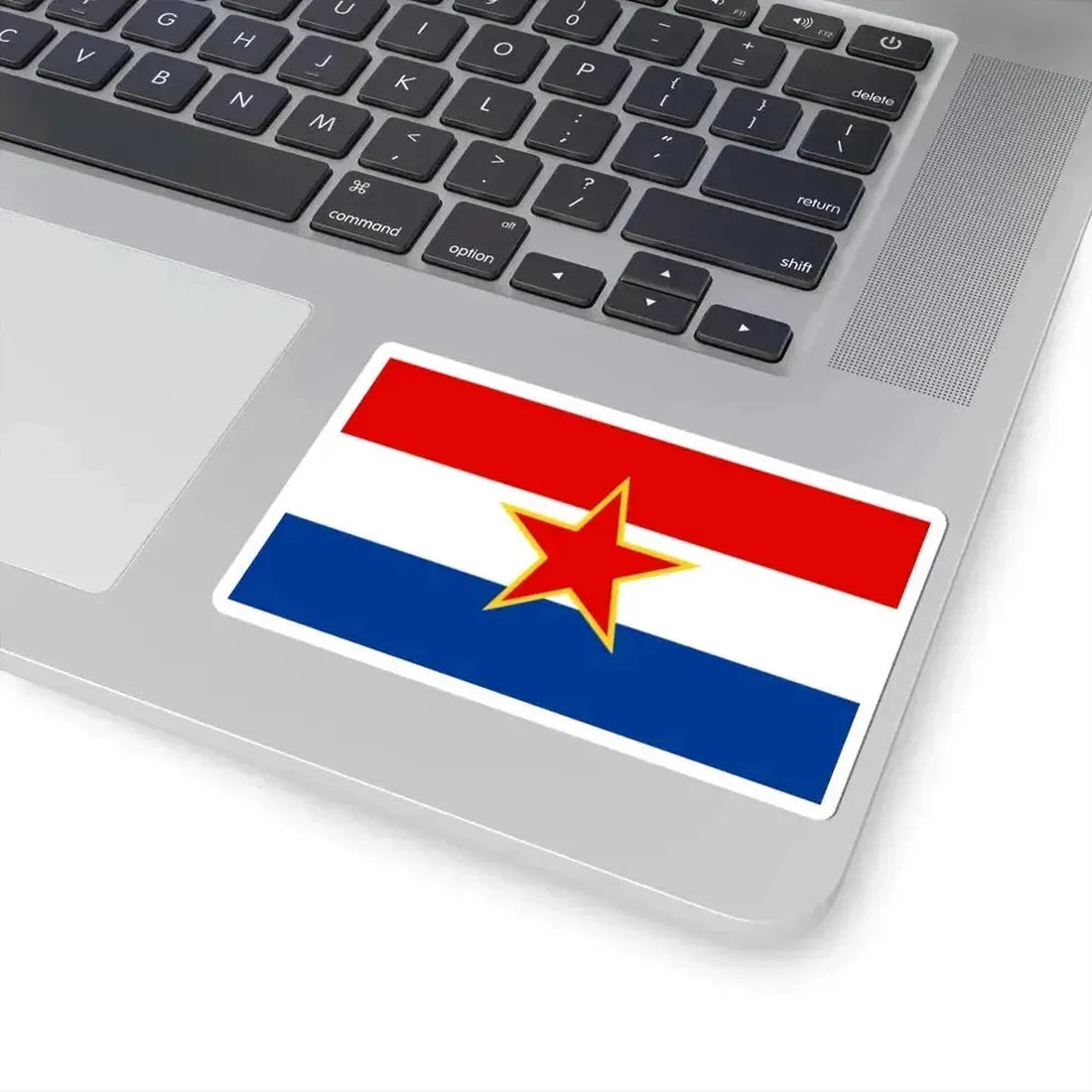 Flag of Croatia 1947-1990 3-5 (Croatia) STICKER Vinyl Kiss-Cut Decal - The Sticker Space