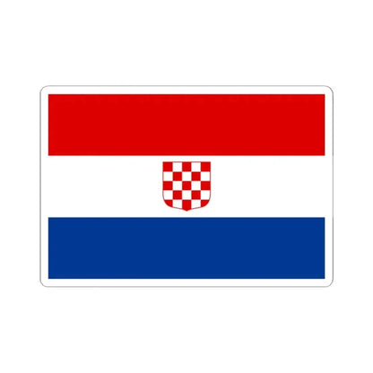 Flag of Croatia 1990 2-3 (Croatia) STICKER Vinyl Kiss-Cut Decal 2 Inch White - The Sticker Space