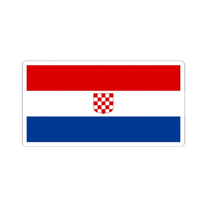 Flag of Croatia 1990 (Croatia) STICKER Vinyl Kiss-Cut Decal 2 Inch White - The Sticker Space