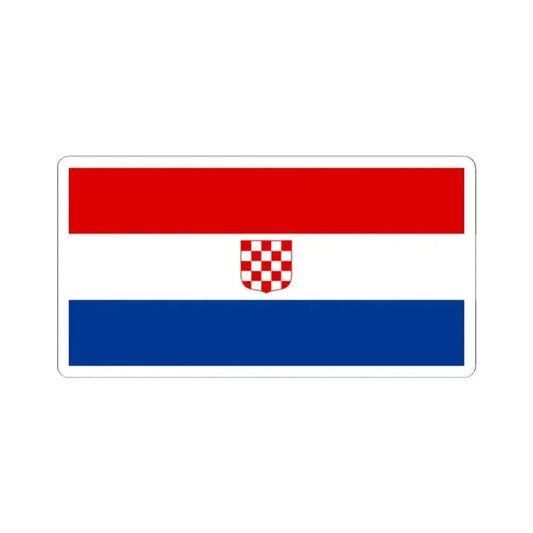 Flag of Croatia 1990 (Croatia) STICKER Vinyl Kiss-Cut Decal 2 Inch White - The Sticker Space