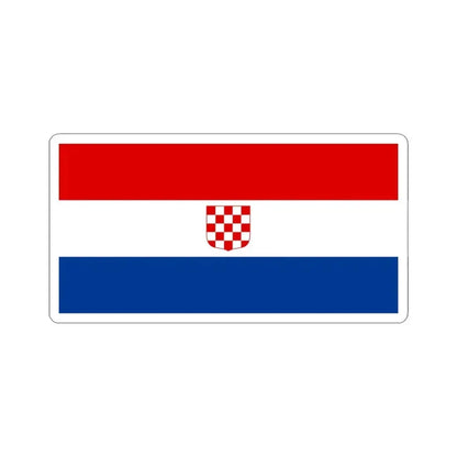 Flag of Croatia 1990 (Croatia) STICKER Vinyl Kiss-Cut Decal 6 Inch White - The Sticker Space