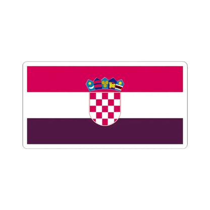 Flag of Croatia 1993 (Croatia) STICKER Vinyl Kiss-Cut Decal 2 Inch White - The Sticker Space