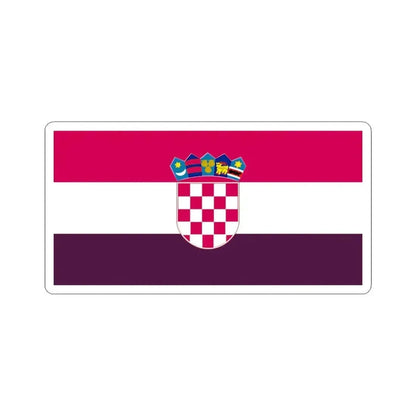 Flag of Croatia 1993 (Croatia) STICKER Vinyl Kiss-Cut Decal 6 Inch White - The Sticker Space