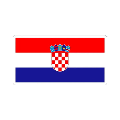 Flag of Croatia (Croatia) STICKER Vinyl Kiss-Cut Decal 2 Inch White - The Sticker Space