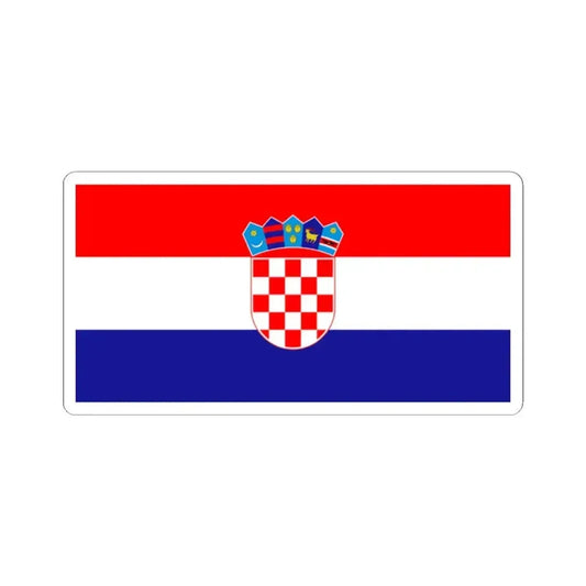 Flag of Croatia (Croatia) STICKER Vinyl Kiss-Cut Decal 2 Inch White - The Sticker Space