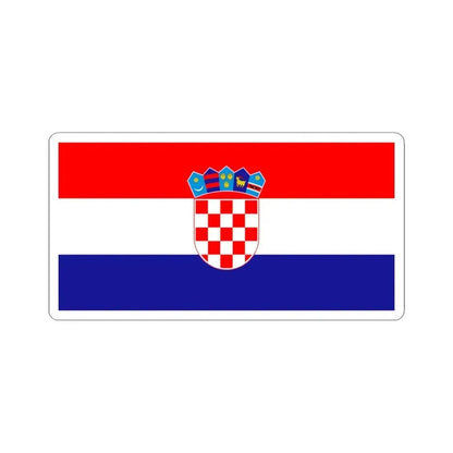 Flag of Croatia (Croatia) STICKER Vinyl Kiss-Cut Decal 3 Inch White - The Sticker Space