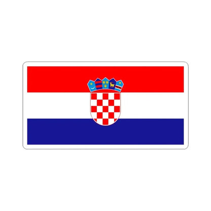 Flag of Croatia (Croatia) STICKER Vinyl Kiss-Cut Decal 6 Inch White - The Sticker Space