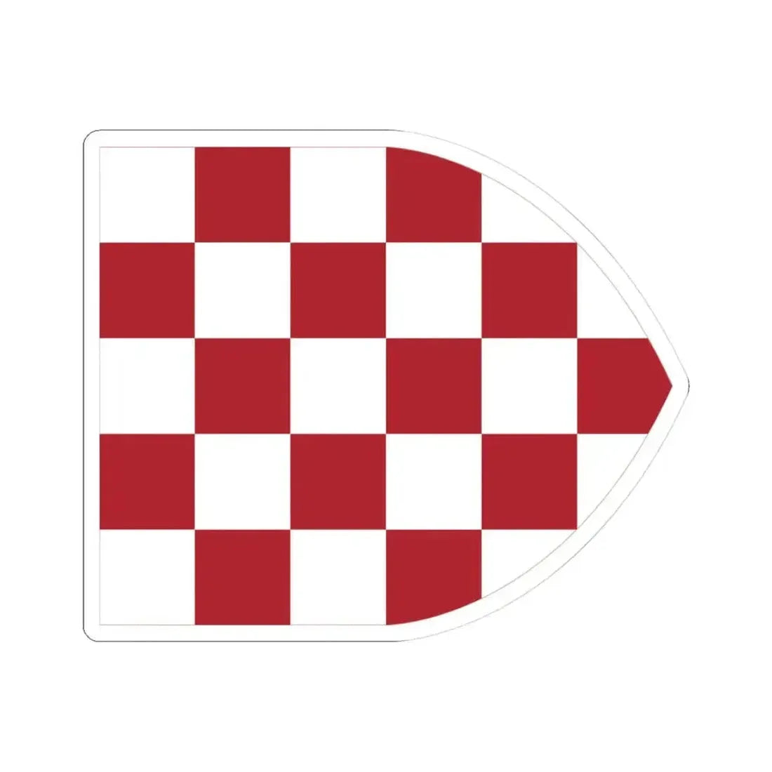 Flag of Croatia Early 16th century1526 Border (Croatia) STICKER Vinyl Kiss-Cut Decal 3 Inch White - The Sticker Space