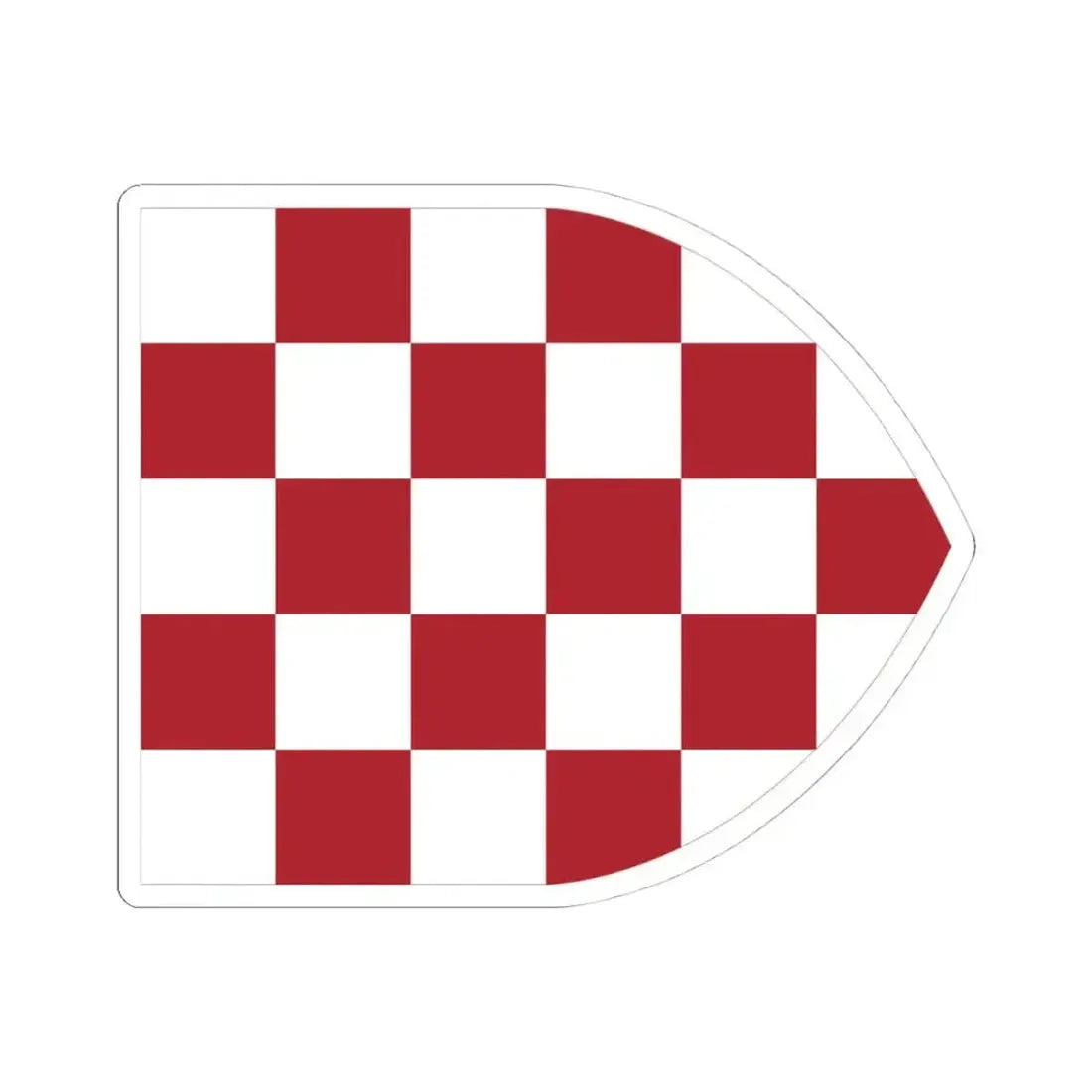 Flag of Croatia Early 16th century1526 Border (Croatia) STICKER Vinyl Kiss-Cut Decal 4 Inch White - The Sticker Space