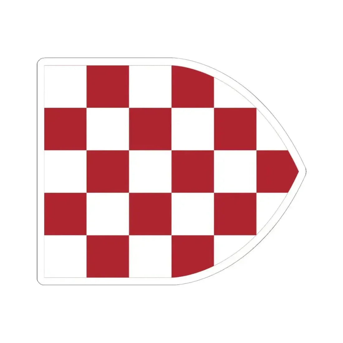 Flag of Croatia Early 16th century1526 Border (Croatia) STICKER Vinyl Kiss-Cut Decal 6 Inch White - The Sticker Space
