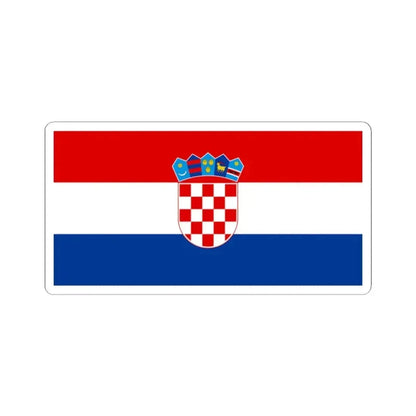 Flag of Croatia pre-1991 Colors (Croatia) STICKER Vinyl Kiss-Cut Decal 2 Inch White - The Sticker Space